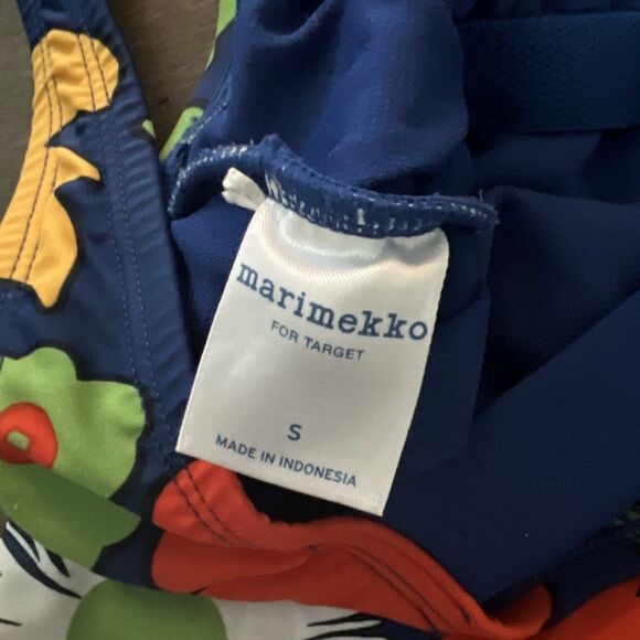 Marimekko Swimsuit Size Small Blue Floral One Piece - Picture 5 of 6